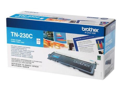 BROTHER TN-230 toner cartridge cyan standard capacity 1.400 pages 1-pack (TN230C)