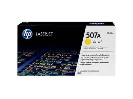 HP 507A - Gul - original - LaserJet - tonerpatron (CE402A) - for LaserJet Enterprise MFP M575; LaserJet Enterprise Flow MFP M575; LaserJet Pro MFP M570 (CE402A)