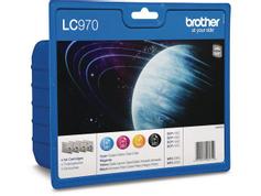 Brother LC970VALBP - 4-pack - svart, gul, cyan, magenta - original - blekkpatron