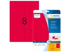 HERMA Etikett HERMA Neon röd 99,1x67,7mm (160)