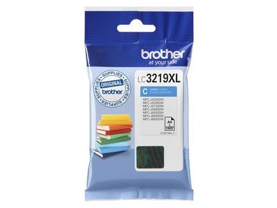 BROTHER LC-3219XLC INK CARTRIDGE CYAN 1500 PAGES ISO STANDARD 24711 SUPL (LC3219XLC)