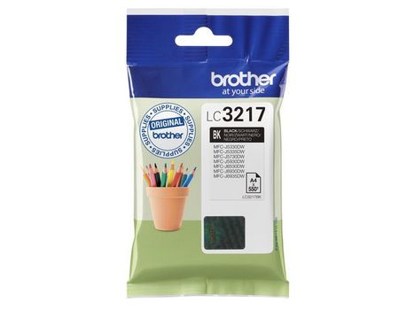 BROTHER LC-3217BK INK CARTRIDGE BLACK APP 550 PAGES ISO STANDARD 24711 SUPL (LC3217BK)