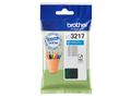 BROTHER LC-3217C INK CARTRIDGE CYAN APP 550 PAGES ISO STANDARD 24711 SUPL