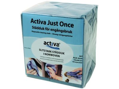 Activa Rengøringsklud ACTIVA JustOnce blå 100p (20100)