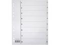 EMO Register A4 PP 1-8 m/indeksark hvit