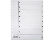 EMO Register A4 PP 1-8 m/ indeksark hvit (99-560816)