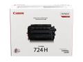 CANON n 724H - 3482B002 - 1 x Black - Toner Cartridge - For imageCLASS LBP6780X, iSENSYS LBP6750dn,LBP6780x