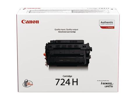 CANON n 724H - 3482B002 - 1 x Black - Toner Cartridge - For imageCLASS LBP6780X, iSENSYS LBP6750dn, LBP6780x (3482B002)