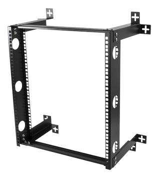 Deltaco IMP 19-DTSR0512 - Rack - åpen ramme - veggmonterbar - svart - 12U - 19"