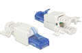 DELOCK RJ45 plug Cat.6A UTP toolfree 2 pieces