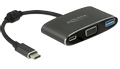 DELOCK Adapter USB Type-C™ male > VGA female (DP Alt Mode) + USB Type-A + USB