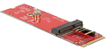 DELOCK Converter M.2 Key M male > M.2 Key E slot for USB and PCIe modules