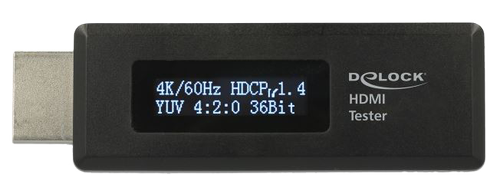DELOCK HDMI Tester for EDID information with OLED display (63327)