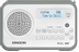 SANGEAN DPR-67, portable DAB+/FM radio, RDS, rechargeable, white/ grey