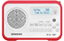SANGEAN DPR-67, portable DAB+/FM radio, RDS, rechargeable, white/red