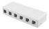 DELTACO Surface mount box for Keystone, 6 ports, white