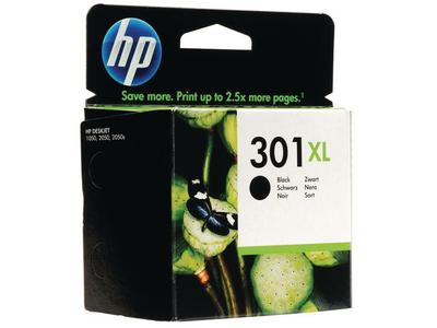 HP 301XL / CH563EE High Capacity Black Ink - Blækpatron Sort (CH563EE)