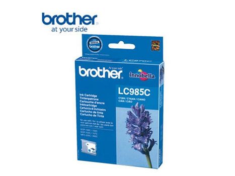 BROTHER LC985C - Cyan - original - ink cartridge - for Brother DCP-J125, DCP-J140, DCP-J315, DCP-J515, MFC-J220, MFC-J265, MFC-J410, MFC-J415 (LC985C)