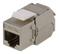 DELTACO Cat6A jack 180 mini, shielded, toolless, max 18mm wide, metal