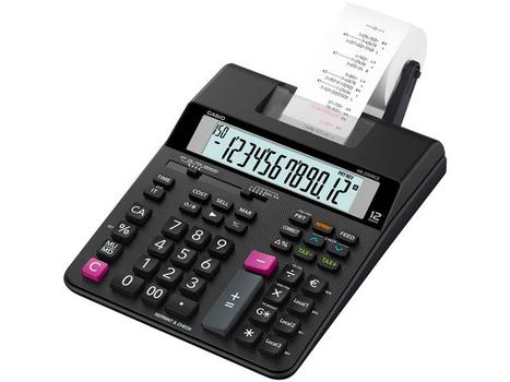 CASIO HR-200RCE 12 Digit Printing Calculator Black HR-200RCE-W-EC (HR-200RCE-W-EC)