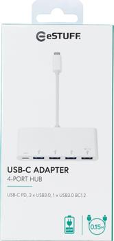 eSTUFF USB-C Charging hub (ES623007WH)