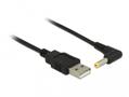 DELOCK Stromkabel USB -> DC 4.0x1.7mm St/St 90ø 1.5m