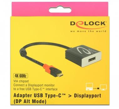 DELOCK Adapter USB Type-Câ?¢ male > HDMI female (DP Alt Mode) 4K 30 Hz (62999)