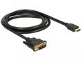 DELOCK DVI(M) - HDMI-A (M) 1,5m cable, Black (85583)