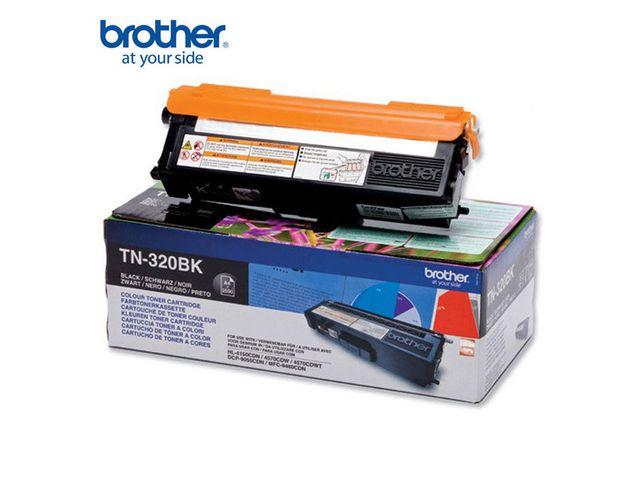 Brother - TN320BK - svart - original - tonerpatron