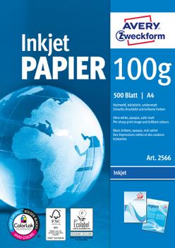 AVERY Bright white ink paper 100g A4 (2566 $DEL)