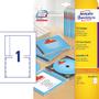 AVERY Etiket cd omslag for/ bagside 25ark/pak - C32250-25 (C32250-25)