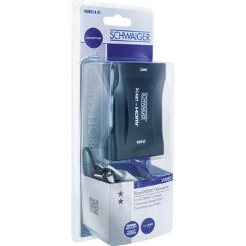 SCHWAIGER HDMSCA01 533, 1920 x 1080 pixel, 1080p, NTSC 3.58,NTSC 4.43, PAL, PAL M,PAL N,SECAM, SCART, HDMI, 5 V (HDMSCA01 533)