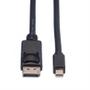 ROLINE DisplayPort kabel, mini DP han / DP han - 1,5 m. (11045638)