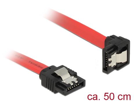 DELOCK SATA6 Gb/s kabel 50cm m. vinkel (83979)