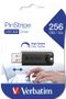 VERBATIM Pinstripe USB 3.0  Store n Go Drive Black 256GB  (49320)