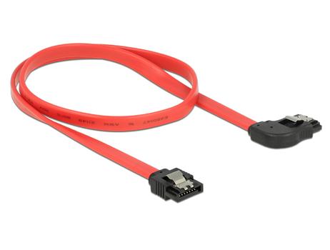DELOCK Cable SATA 6 Gb/s male straight > SATA male right angled 50 cm (83969)