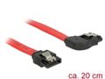DELOCK Cable SATA 6 Gb/s male straight > SATA male right angled 20 cm