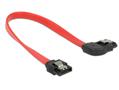 DELOCK Cable SATA 6 Gb/s male straight > SATA male right angled 20 cm (83967)