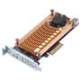 QNAP Dual M.2 22110/ 2280 SATA SSD expansion card (PCIe Gen2 x2), Low-profile (QM2-2S-220A)