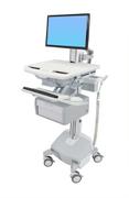 Ergotron StyleView Cart with LCD Pivot, LiFe Powered, 1 Tall Drawer vogn - for LCD-skjerm / tastatur / mus / CPU / bærbar / strekkodeskanner - TAA-samsvar