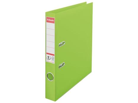ESSELTE No.1 VIVIDA Lever Arch File Polypropylene A4 50mm Spine Width Green (Pack 10) 624073 DD (624073)