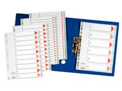 ESSELTE Register A4 A-Å grå plast (10)Esslte 100111