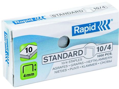 RAPID Staples Standard Galvanized 10/4 1000pcs (24862900)