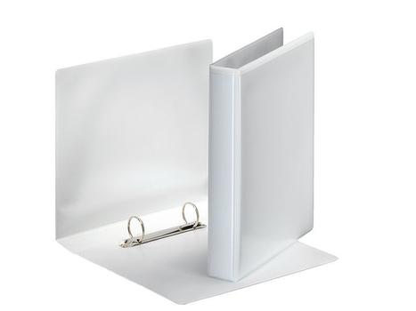 ESSELTE Essentials Presentation Ring Binder Polypropylene 2 D-Ring A5 25mm Rings White (Pack 12) 46571 (46571)