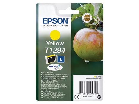 EPSON T1294 ink cartridge yellow high capacity 7ml 1-pack blister without alarm (C13T12944012)