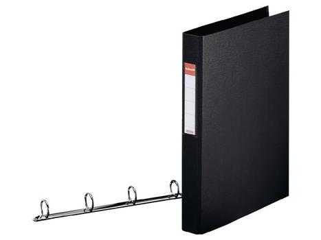 ESSELTE ringbind i A4 med 4OR og 42 mm rygbredde i farven sort (14462)
