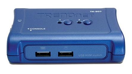 TRENDNET 2-Port USB KVM Switch / Kabler (TK-207K)