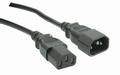 MICROCONNECT Power Cord C13 F - C14 M 0.6m