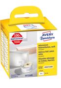 AVERY Roll Labels 36mm x 89mm Address Labels White, Large