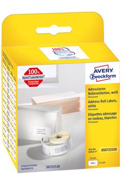AVERY Roll Labels, Adr 54x25mm (500St)  (AS0722520)